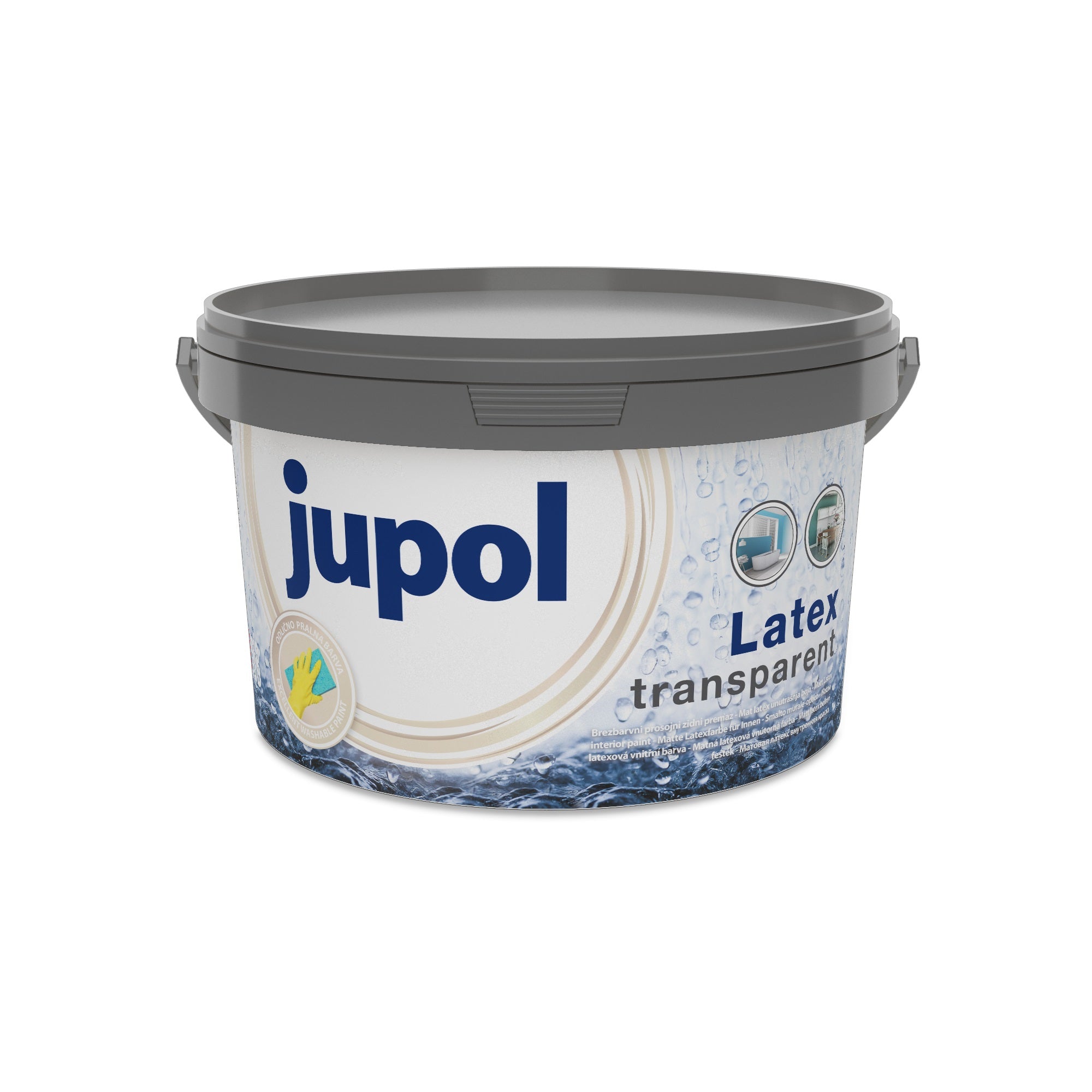 JUB JUPOL Latex transparent vnútorná umývateľná maliarska farba 2 l