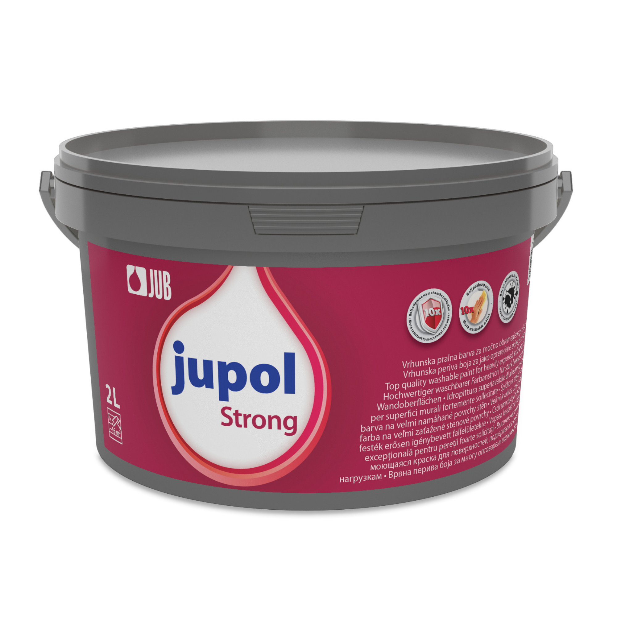 JUB JUPOL Strong Protect vysoko odolná umývateľná maliarska farba 2 l