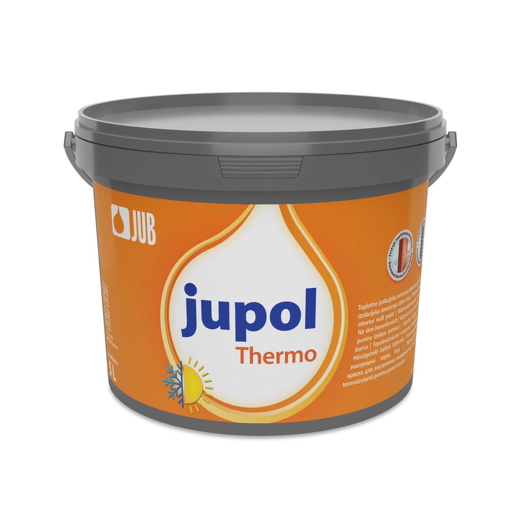 JUB JUPOL Thermo biela tepelnoizolačná vnútorná maliarska farba 5 l