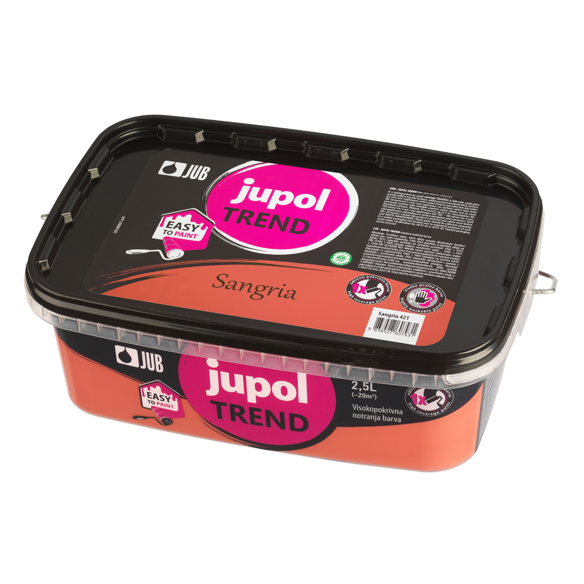 JUB JUPOL Trend vinylová farba s vysokou krycou schopnosťou 2,5 l