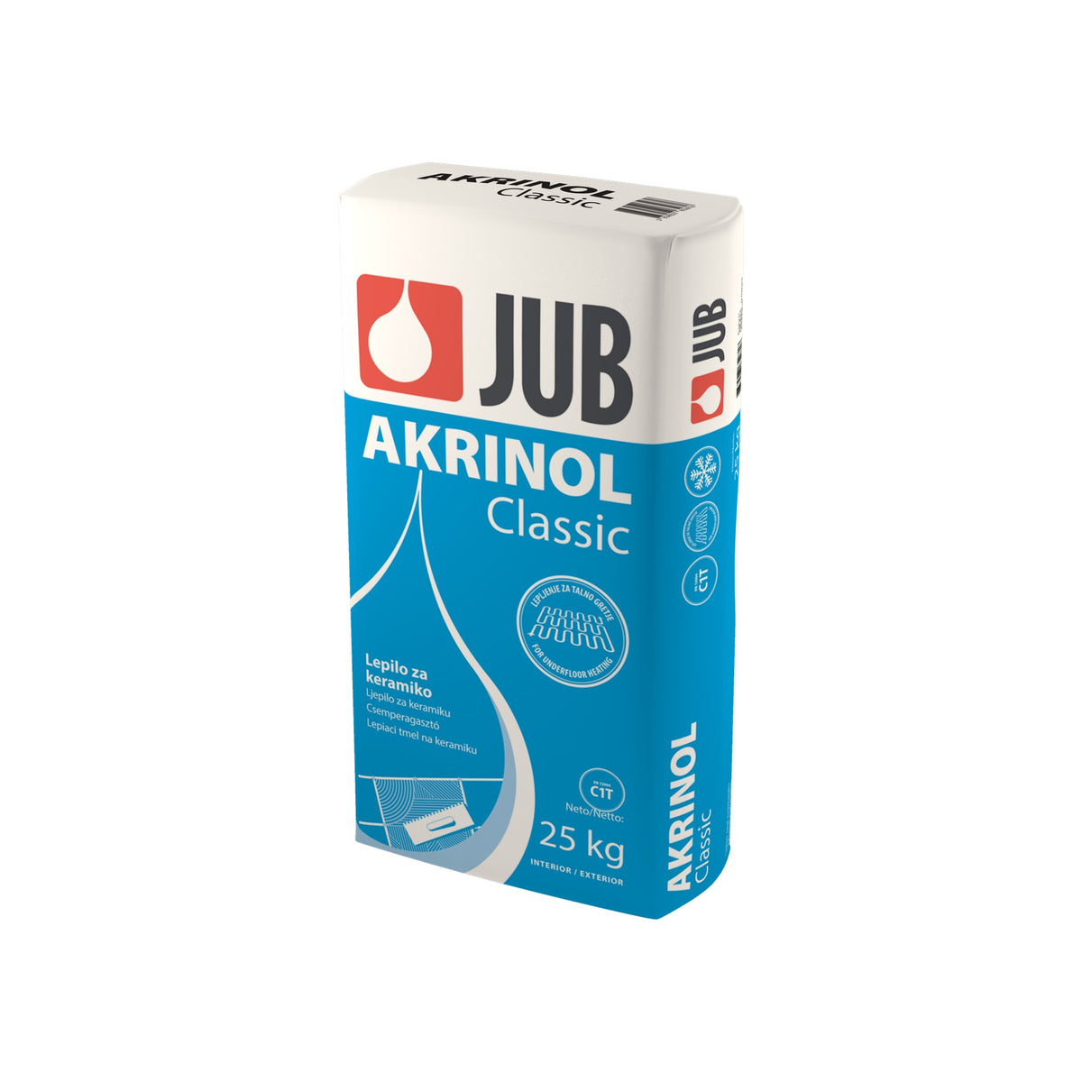 JUB AKRINOL Classic lepidlo na keramické obklady, dlažby a pórobetón 25 kg