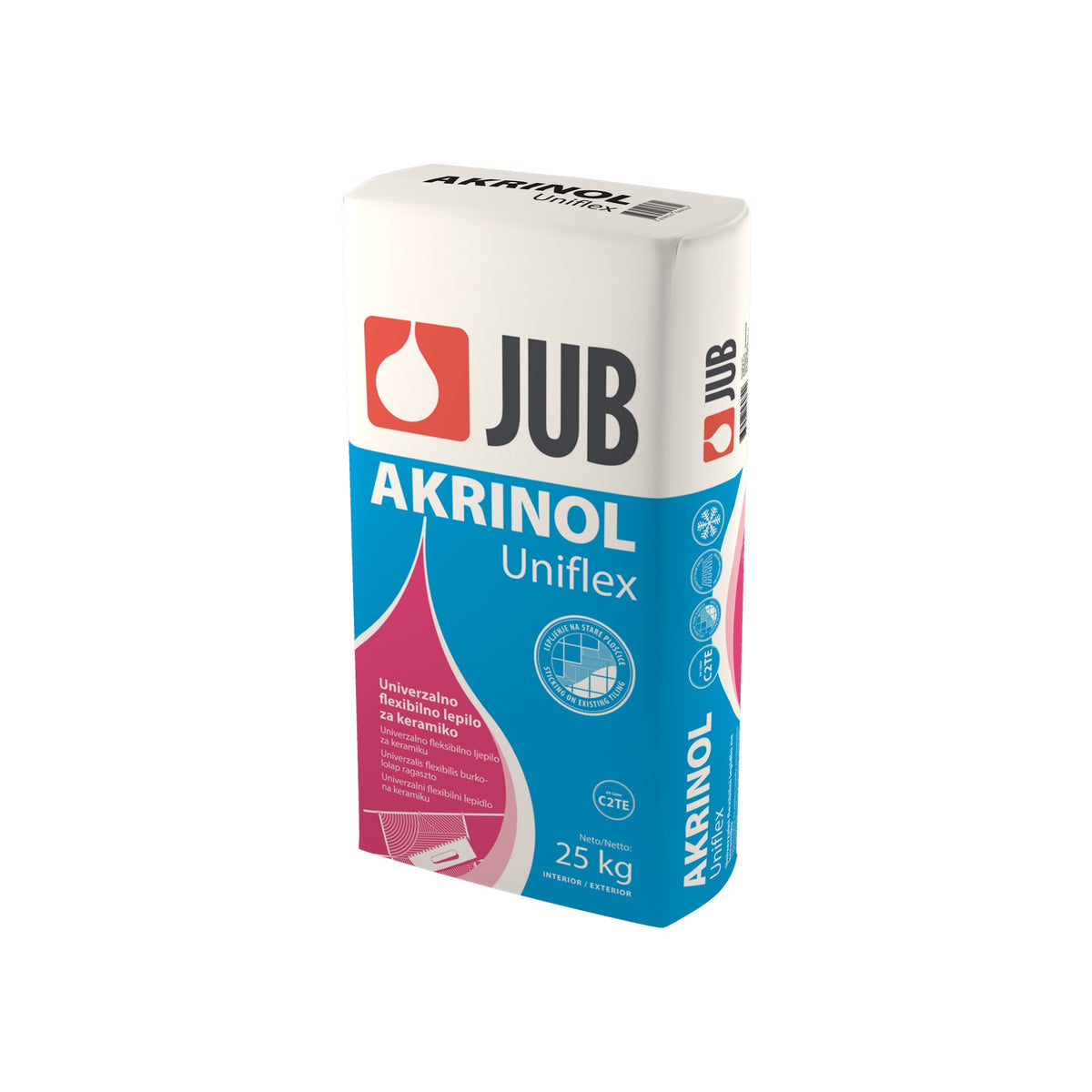 JUB AKRINOL Uniflex univerzálne flexibilné lepidlo na keramiku 25 kg