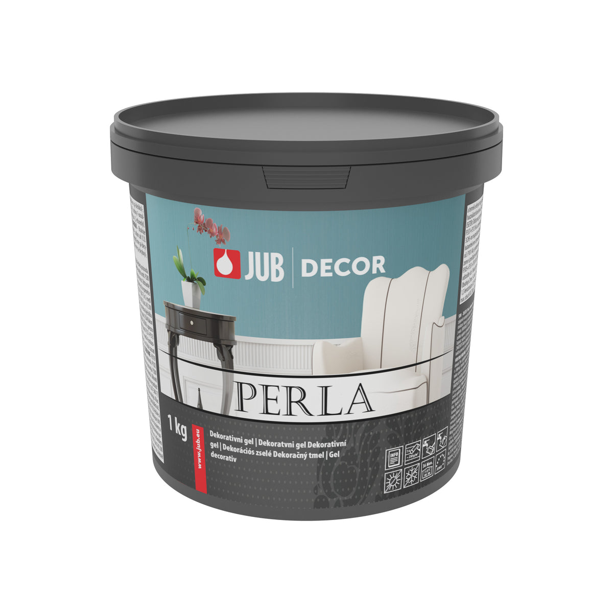 JUB DECOR Perla akrylátový dekoratívny gél na stenu 1 kg
