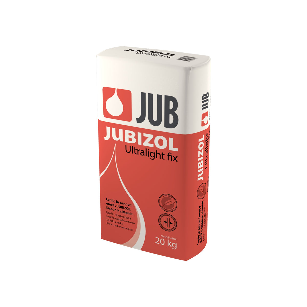 JUB JUBIZOL Ultralight fix Ľahká lepiaca malta a základná omietka na polystyrén a minerálnu vatu 20 kg