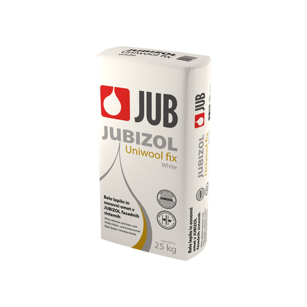 JUB JUBIZOL Uniwool fix White 25 kg, biele lepidlo a základná omietka na minerálnu vlnu