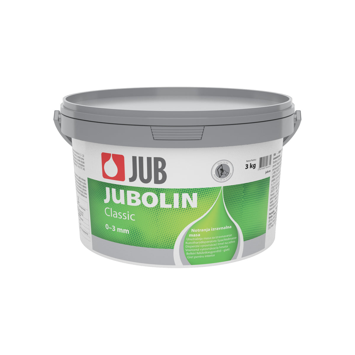 JUB JUBOLIN Classic vnútorný vyrovnávací tmel na stenu a strop 3 kg