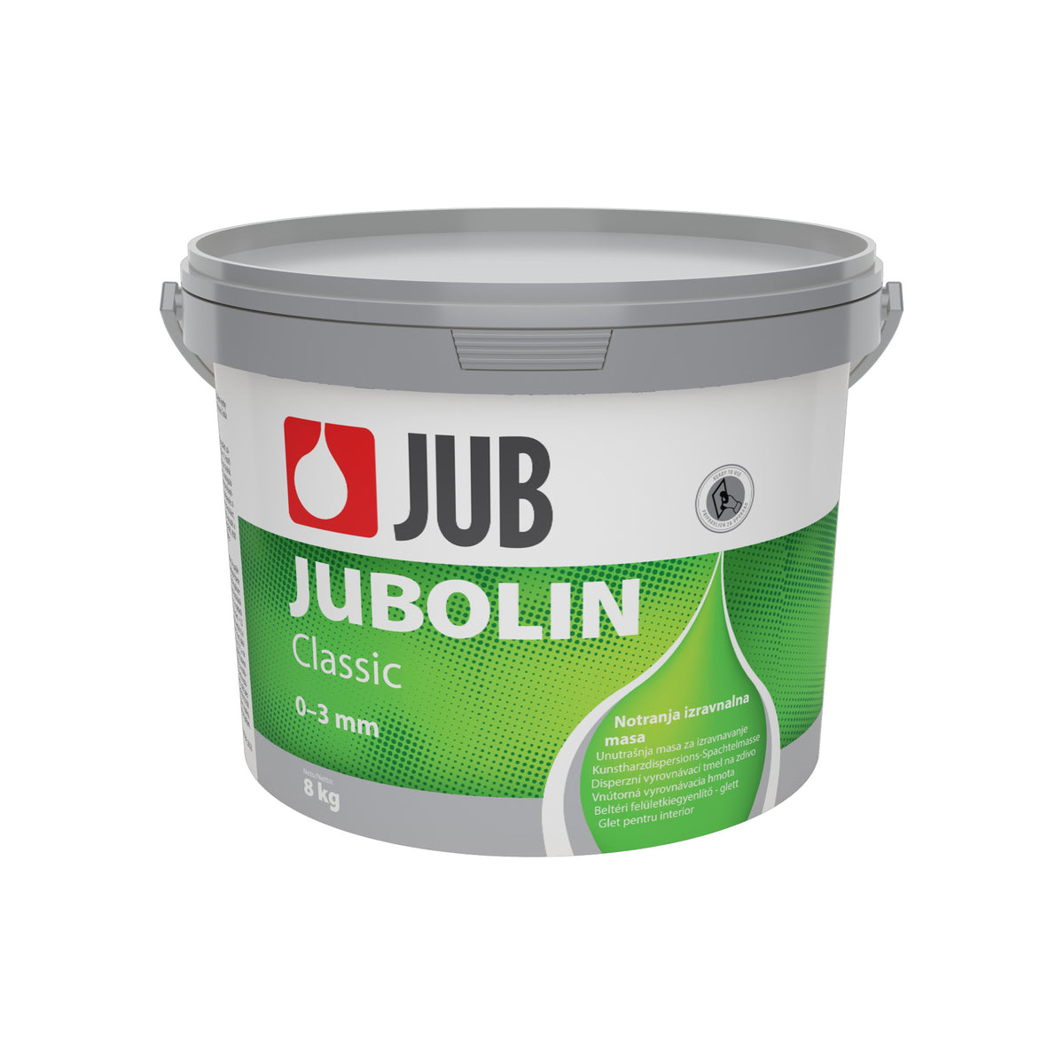 JUB JUBOLIN Classic vnútorný vyrovnávací tmel na stenu a strop 8 kg