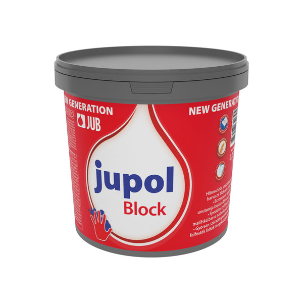 JUB JUPOL Block NEW GENERATION biela interiérová farba na blokovanie fľakov 0.75 l