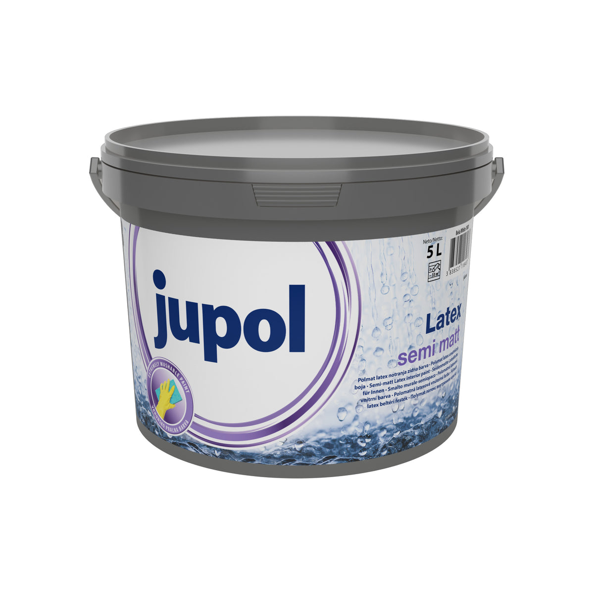 JUB JUPOL Latex semi matt vnútorná umývateľná maliarska farba 2 l