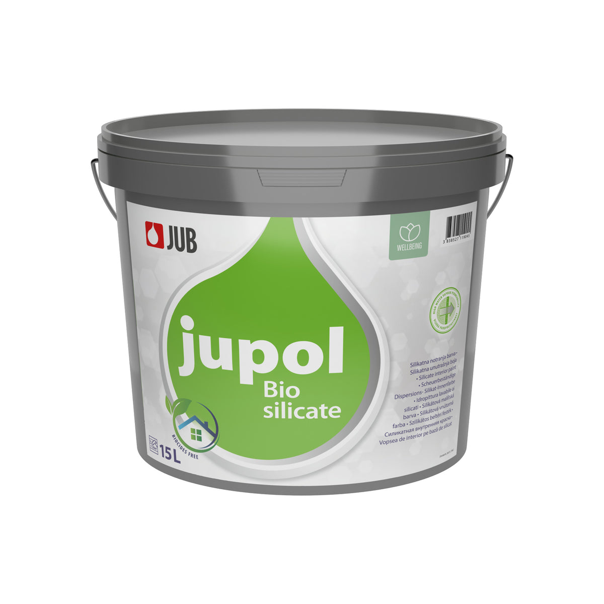 JUB JUPOL Silicate biela interiérová silikátová farba na stenu 15 l