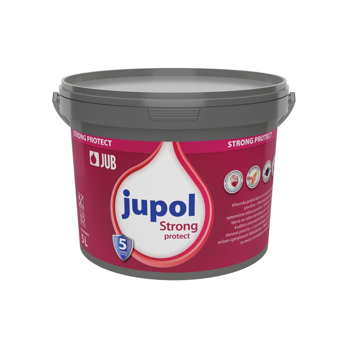 JUB JUPOL Strong Protect vysoko odolná umývateľná maliarska farba 2 l