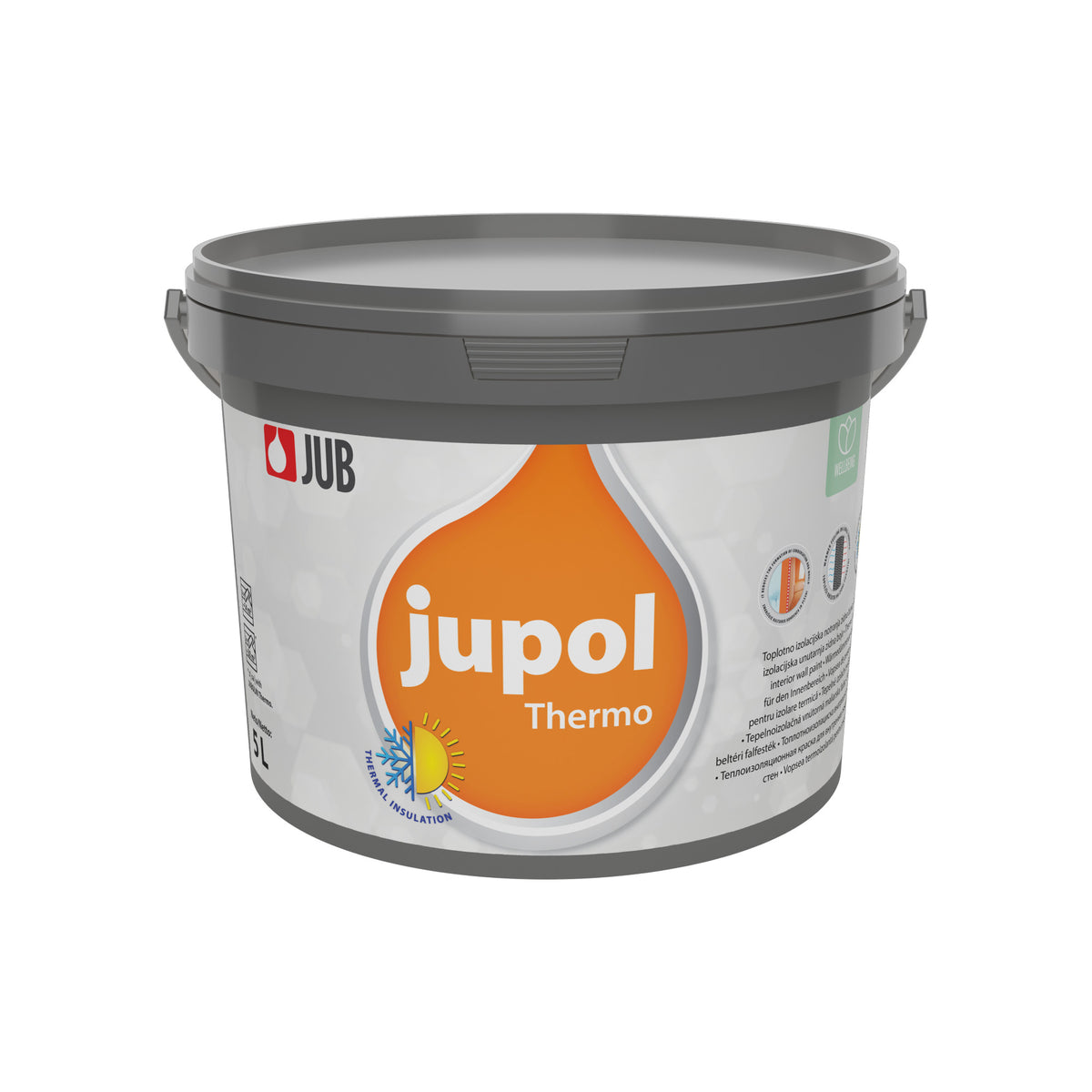 JUB JUPOL Thermo biela tepelnoizolačná interiérová maliarska farba na stenu 5 l