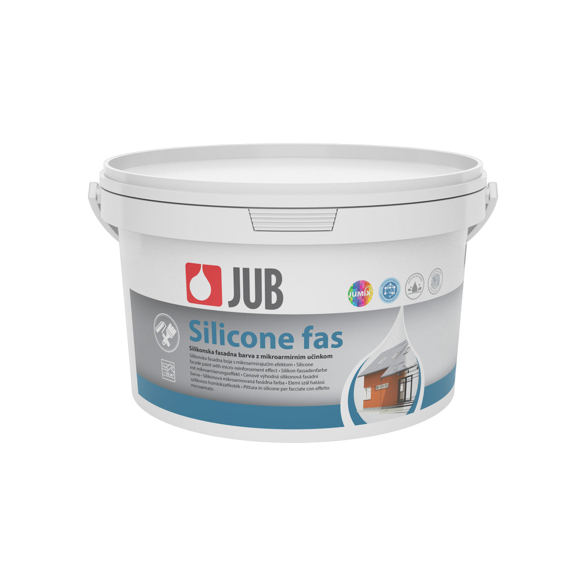 JUB Silicone fas biela mikroarmovaná silikónová fasádna farba 2 l