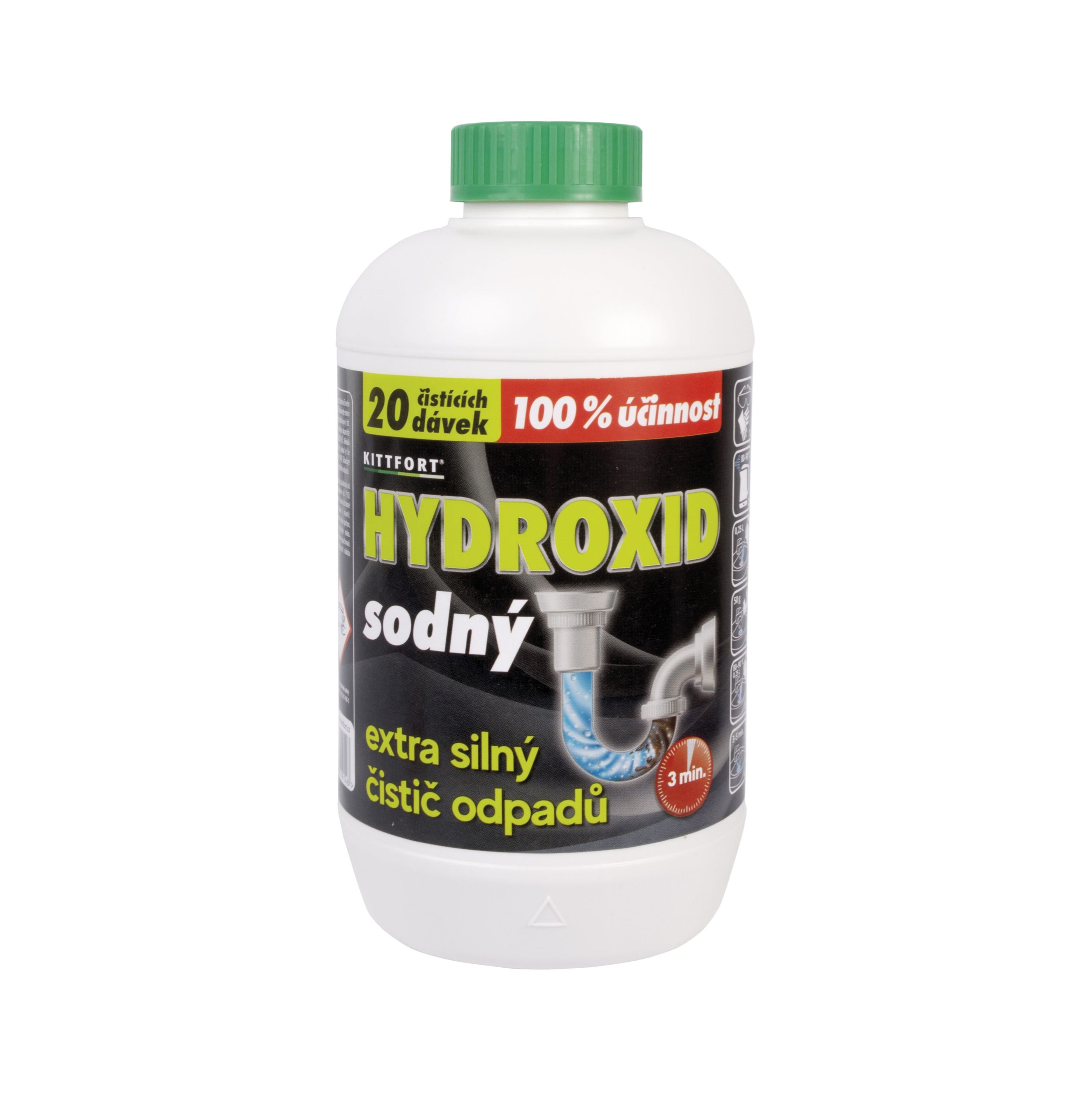 KITTFORT HYDROXID sodný Čistič 0,5 kg