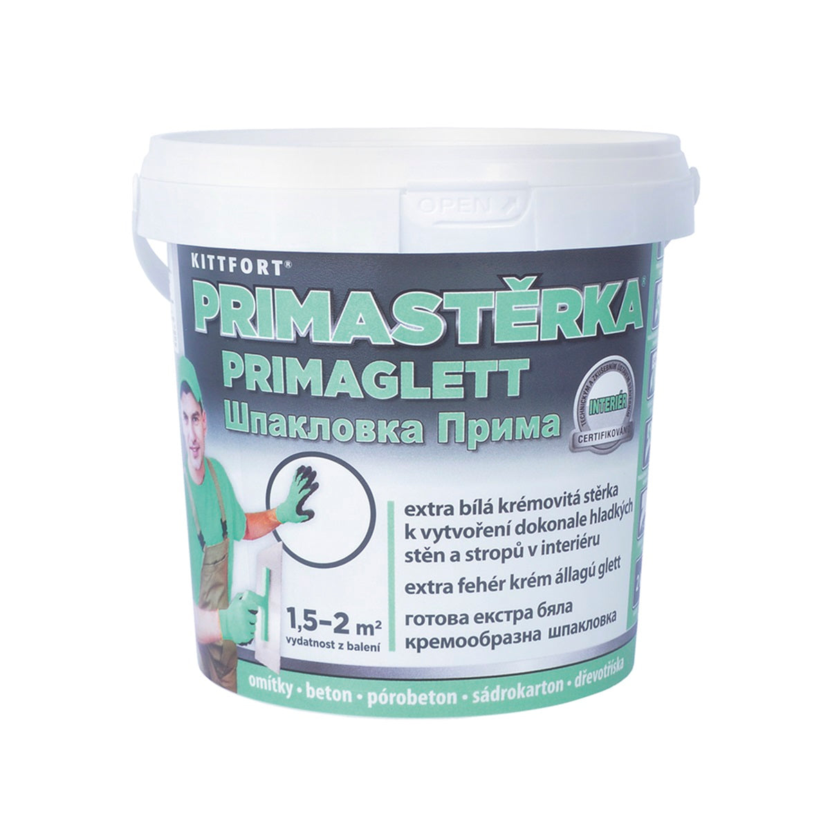 KITTFORT PRIMASTIERKA Extra biela krémovitá stierka 2 kg