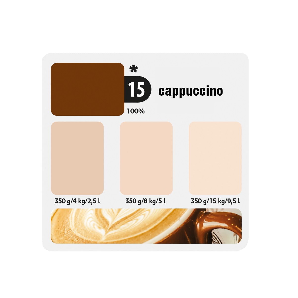 KITTFORT COLORLINE tónovacia a maliarska farba 2v1 - 15 - Cappuccino