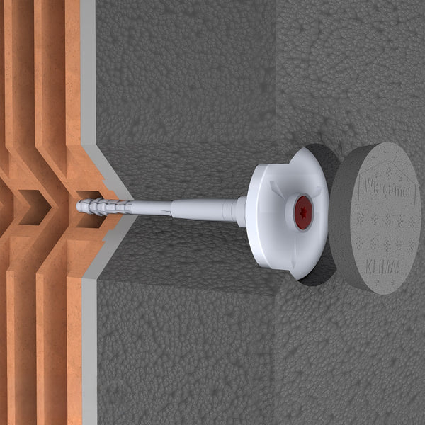 KLIMAS Wkret-met EDKSG polystyrénová zátka šedá pre hmoždinky ECO-DRIVE a DRIVE Ø62 mm