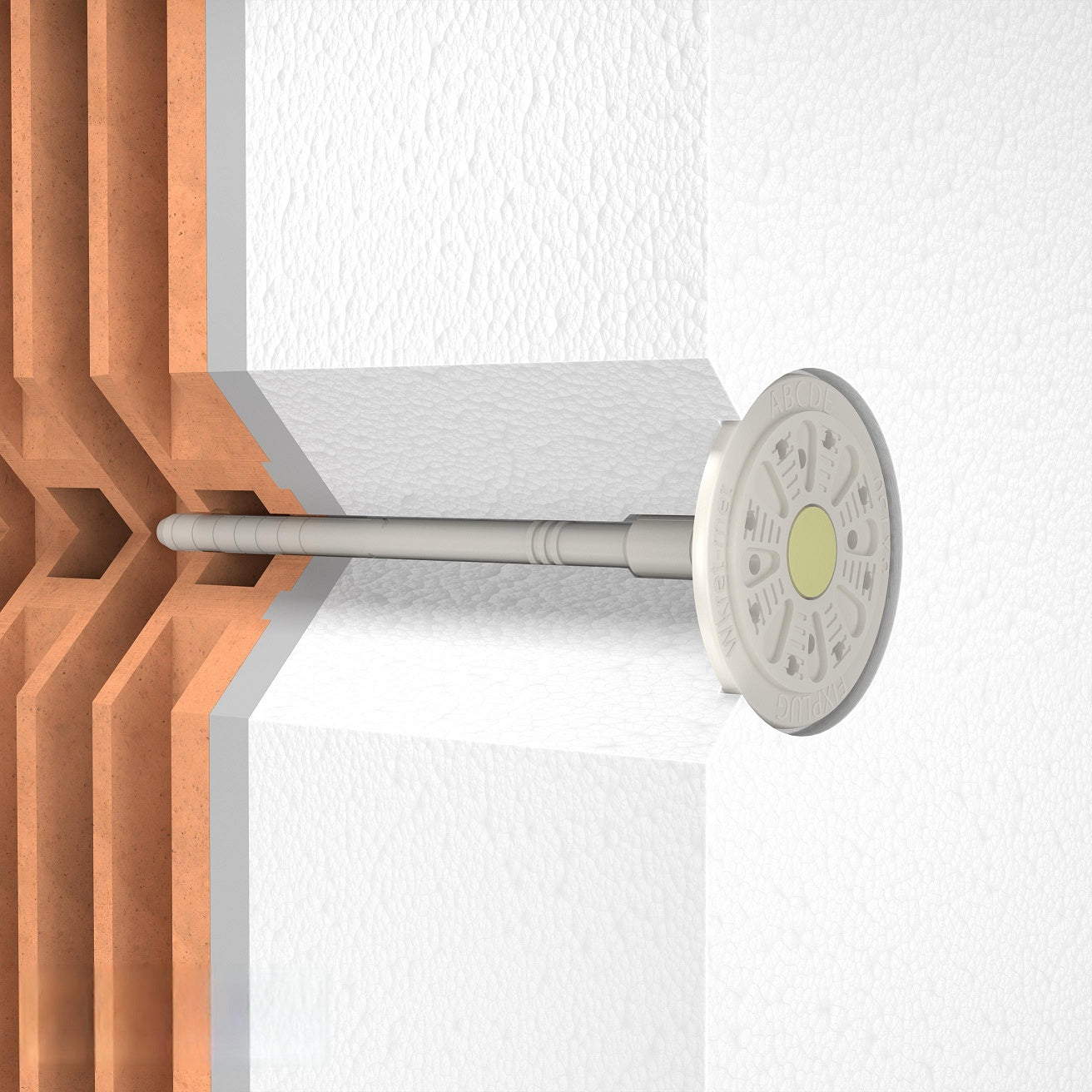 KLIMAS Wkret-met FIXPLUG-08 Tanierová hmoždinka s plastovým tŕňom Ø8 mm