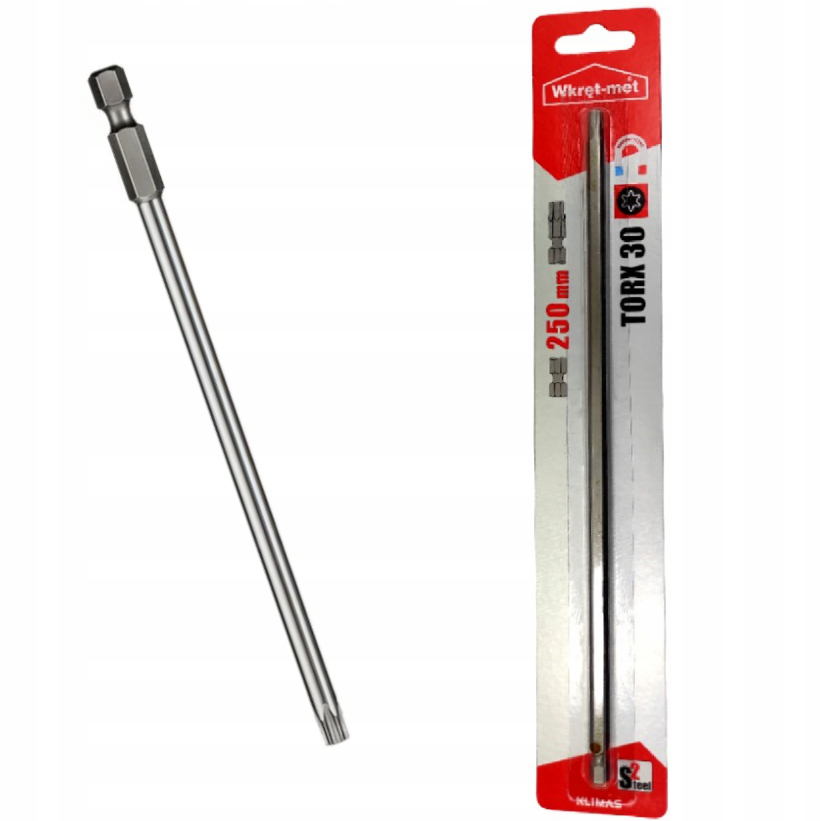 KLIMAS Wkret-met magnetický hviezdicový bit TX-30 250 mm
