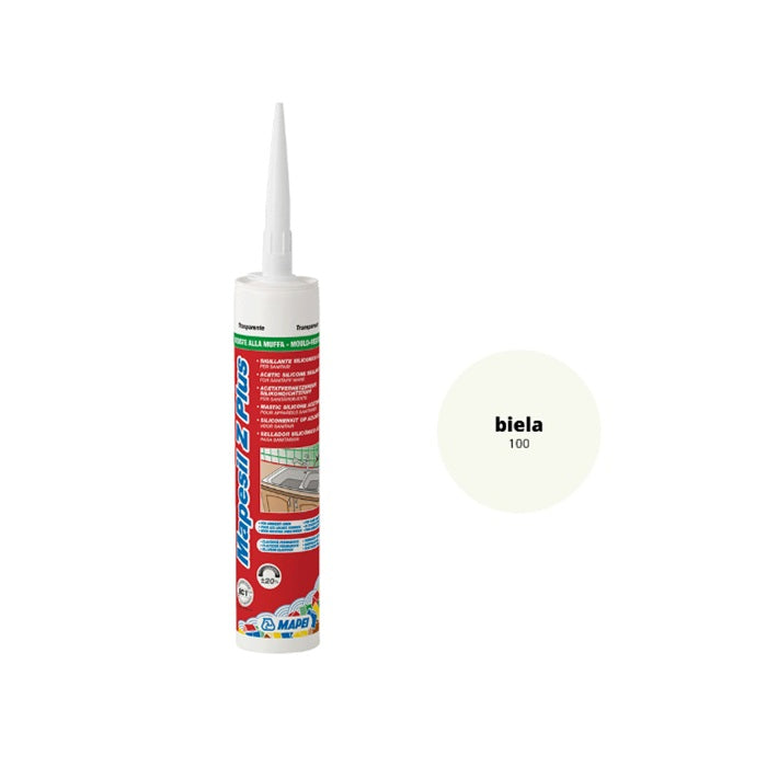 MAPEI Mapesil Z Plus silikónový tesniaci tmel na sanitu biela 100