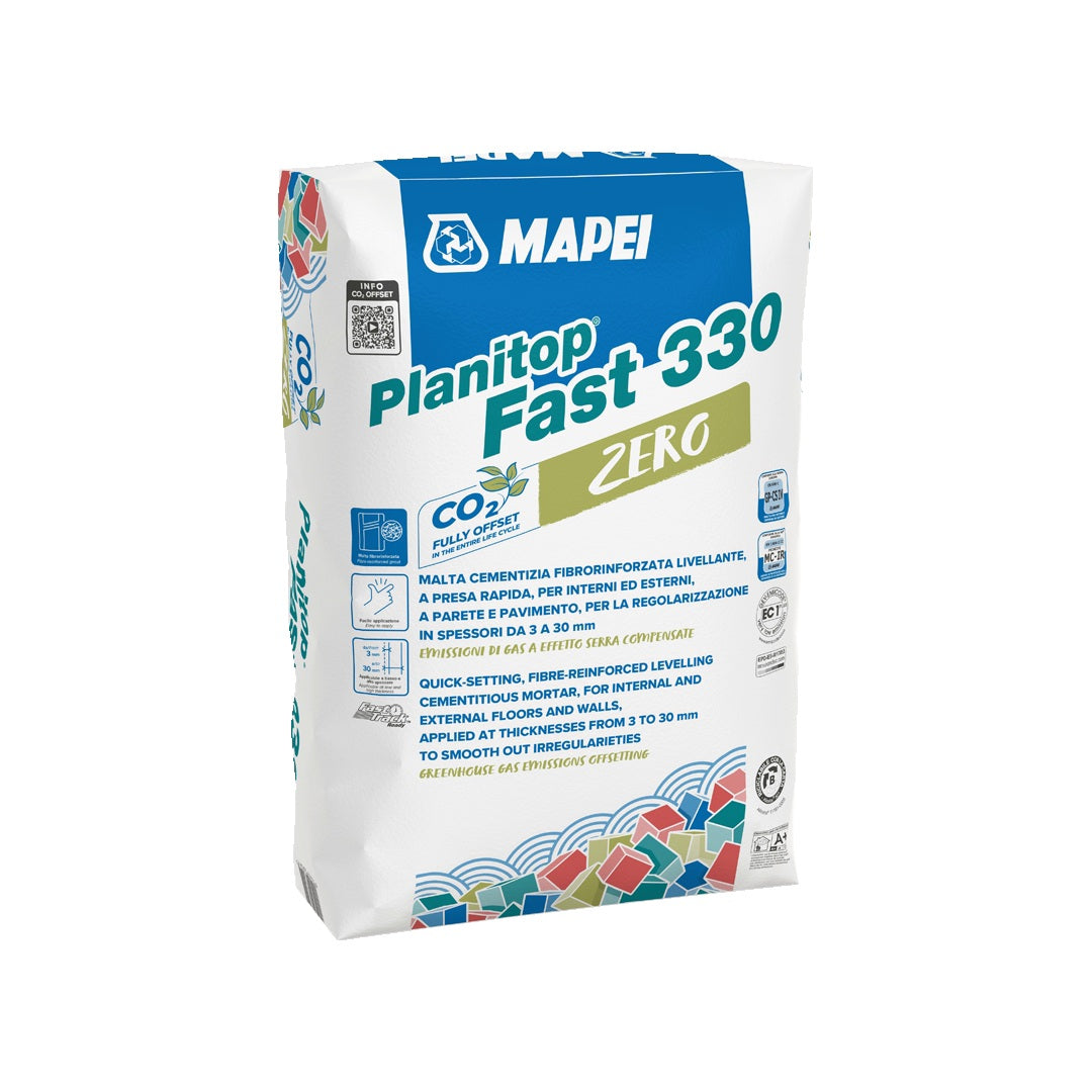 MAPEI Planitop Fast 330 Zero rýchlotvrdnúca cementová malta na vyrovnávanie podláh a stien 25 kg