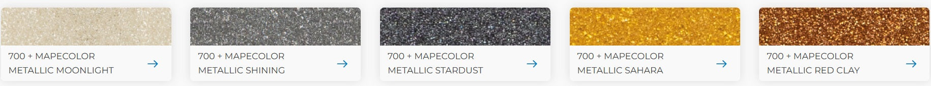 MAPEI Mapecolor Metallic metalický pigment do epoxidovej škárovacej malty aplikačný obrázok