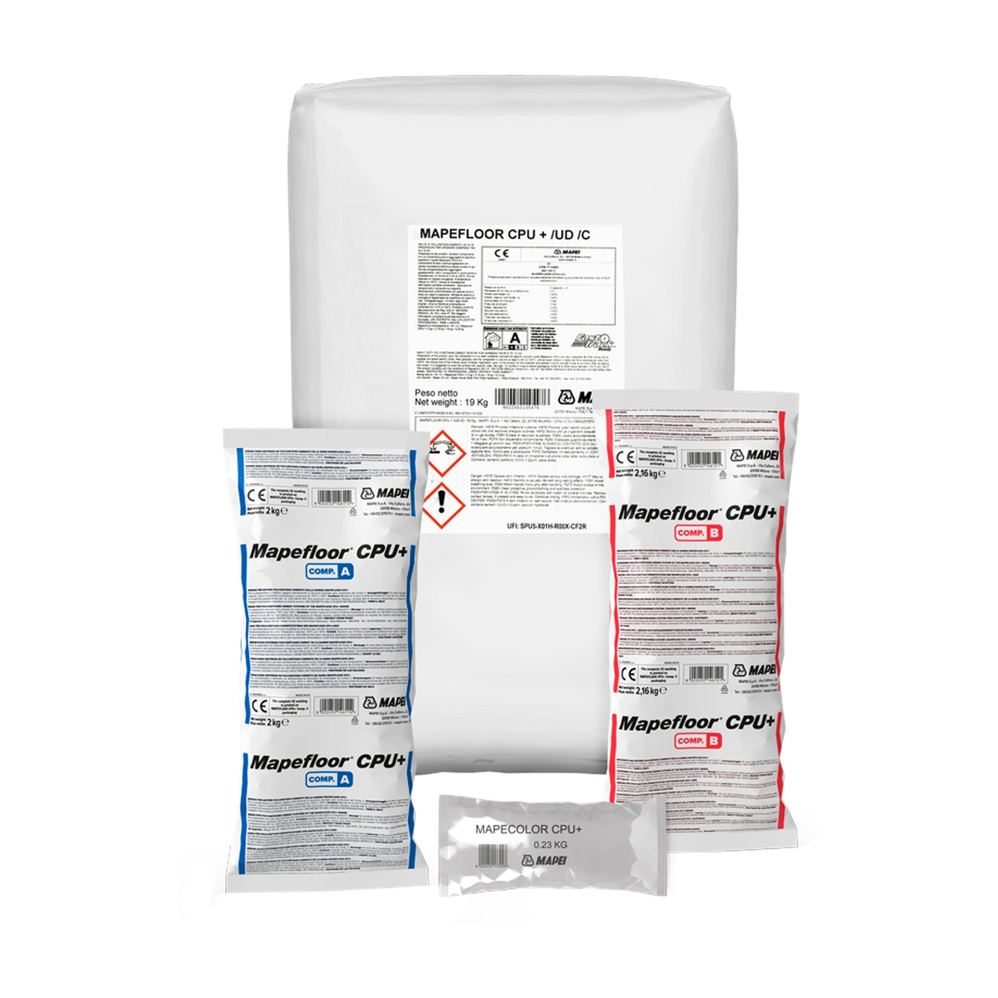 MAPEI Mapefloor CPU+/UD polyuretán-cementová malta na priemyselné podlahy 6 - 12 mm 23,16 kg