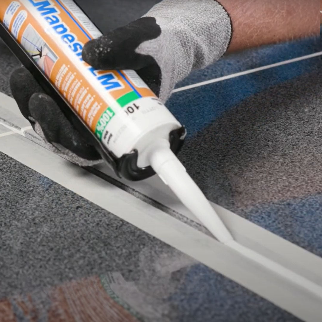 MAPEI Mapesil LM silikónový tmel na škáry a dilatačné spoje aplikácia