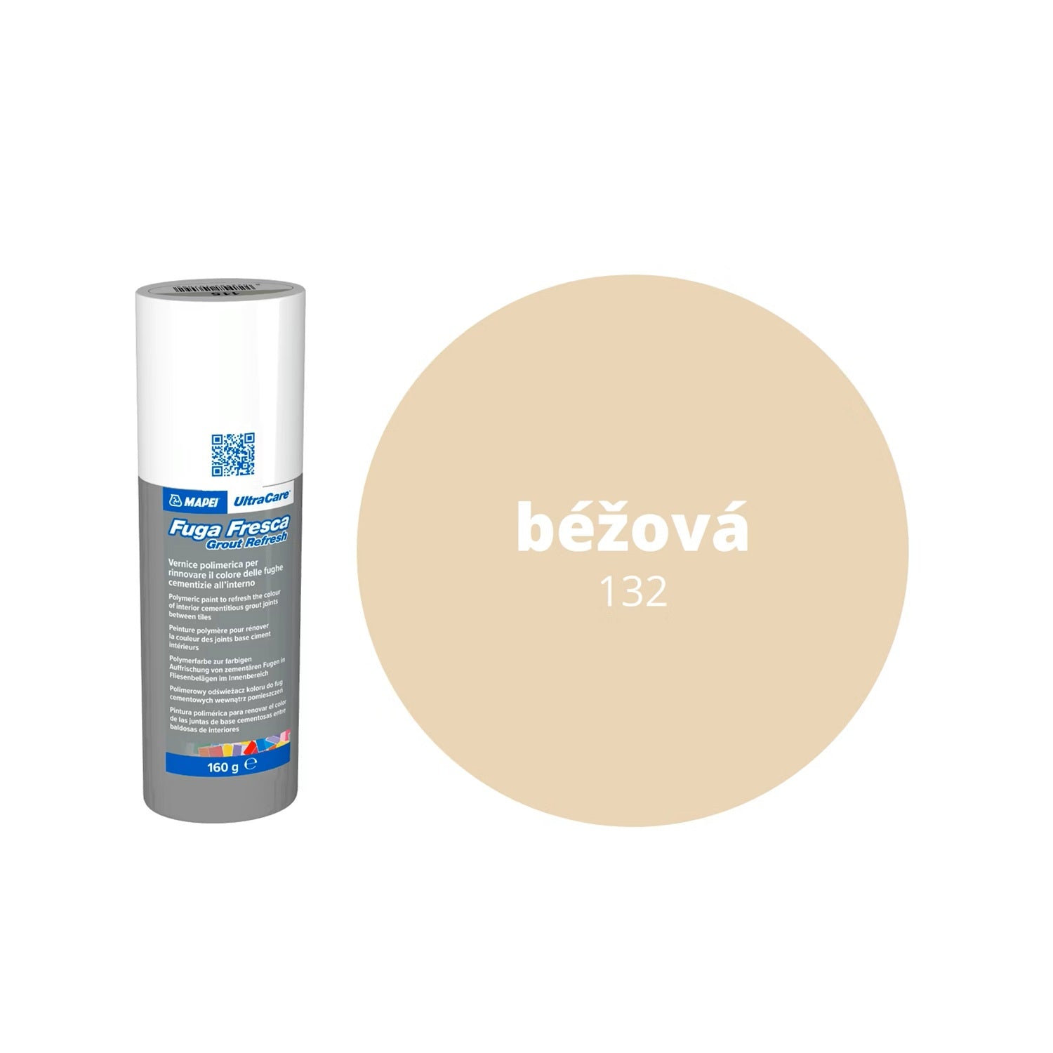 MAPEI UltraCare Fuga Fresca náterová farba na obnovenie škár pre obklady a dlažby 132 béžová