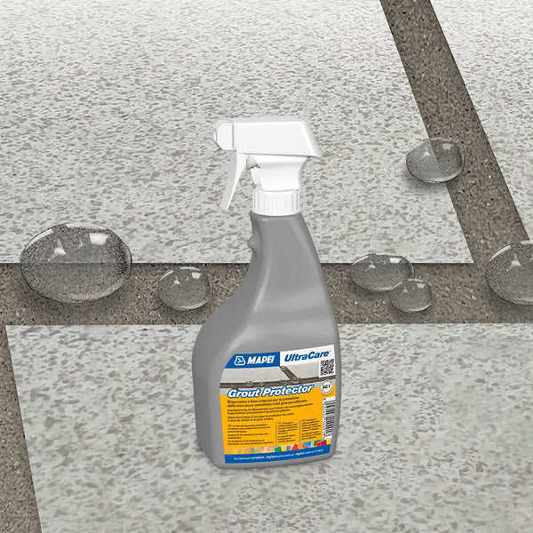 MAPEI UltraCare Grout Protector prípravok na ochranu cementových škárovacích mált aplikácia