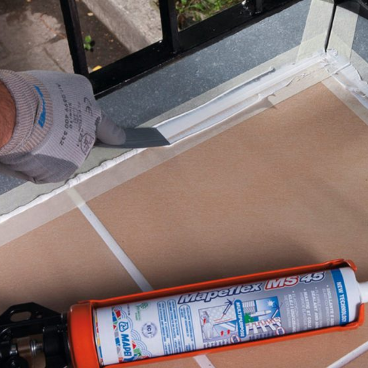 Mapei Mapeflex MS 45 tesniaci tmel a lepidlo aplikácia