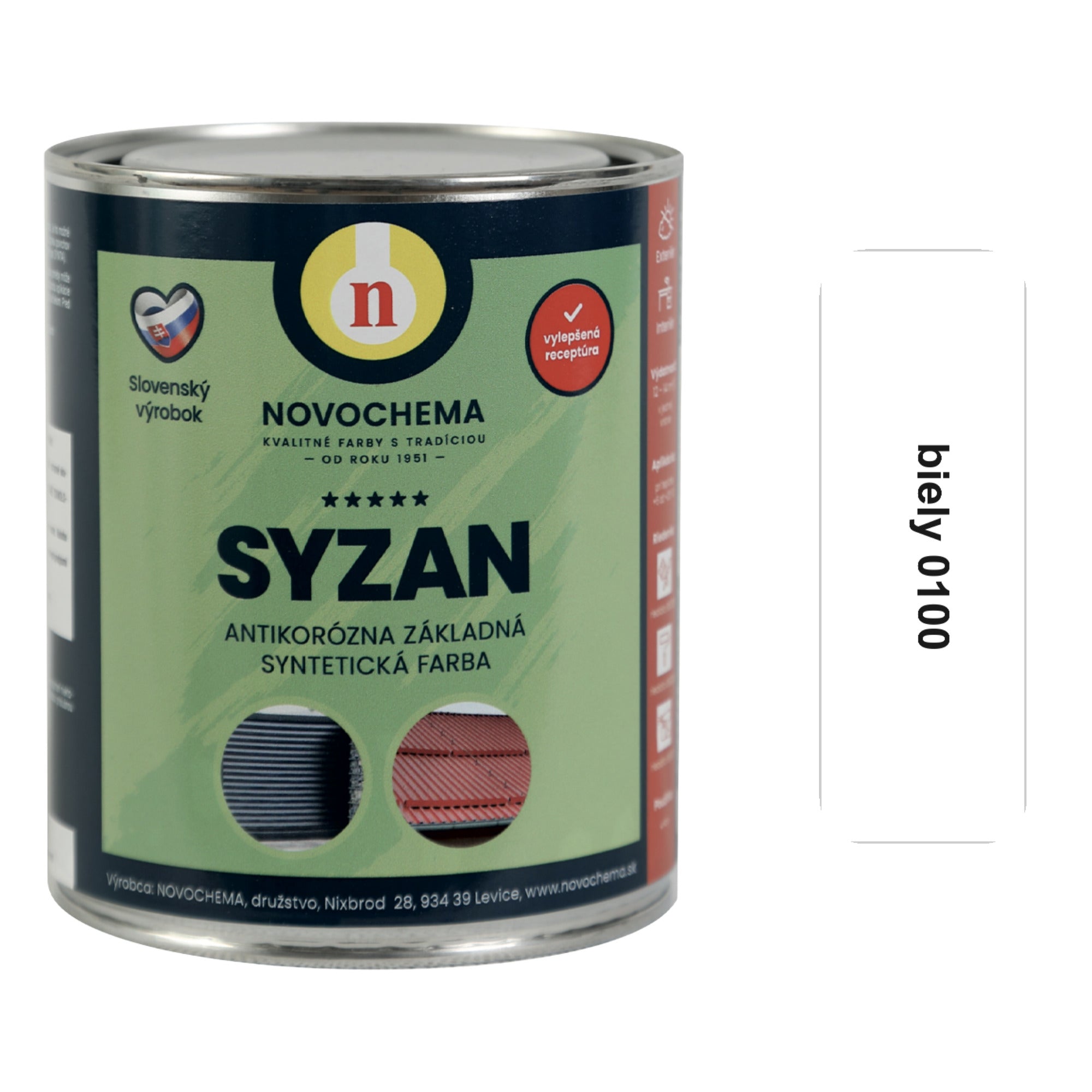 NOVOCHEMA SYZAN aplikácia - oceľová konštrukcia