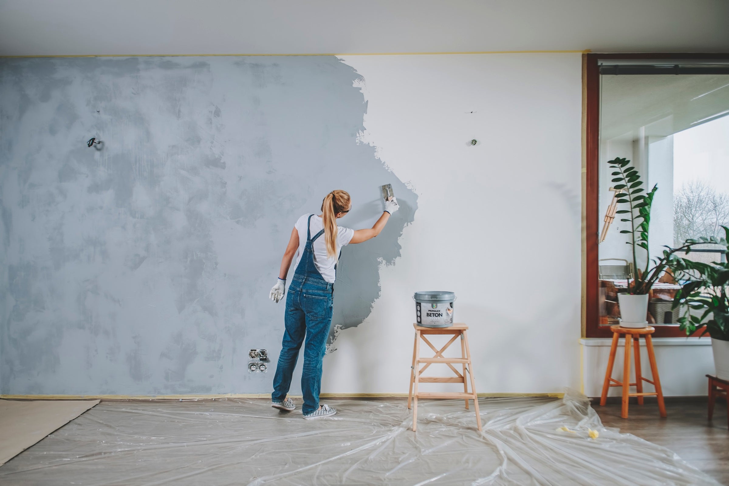 PRIMALEX BETÓN EFEKT báza Z vnútorná betónová stierka na stenu_ukážka2