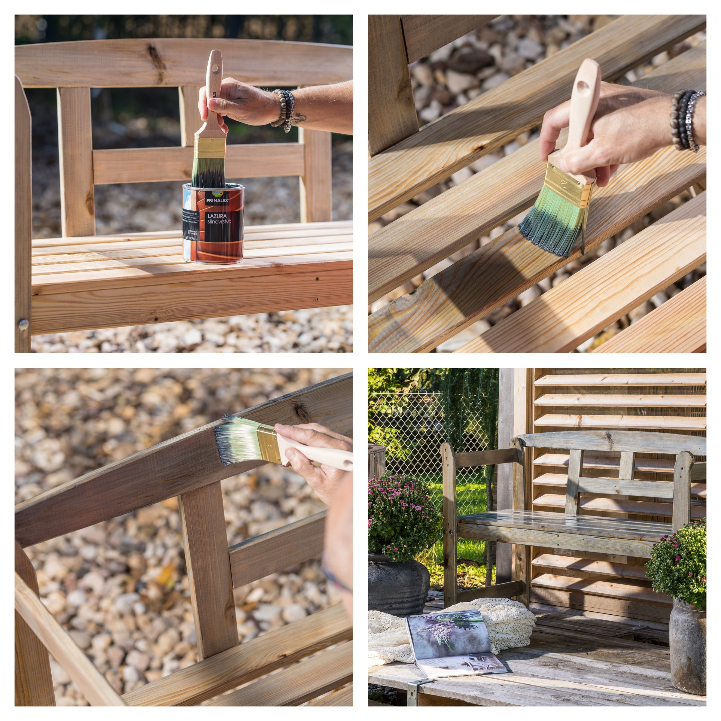 PRIMALEX LAZURA hrubovrstvá lazúra na drevo_ukážka3