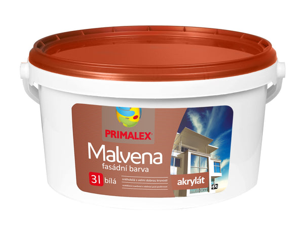 PRIMALEX Malvena biela akrylátová fasádna farba 3 l