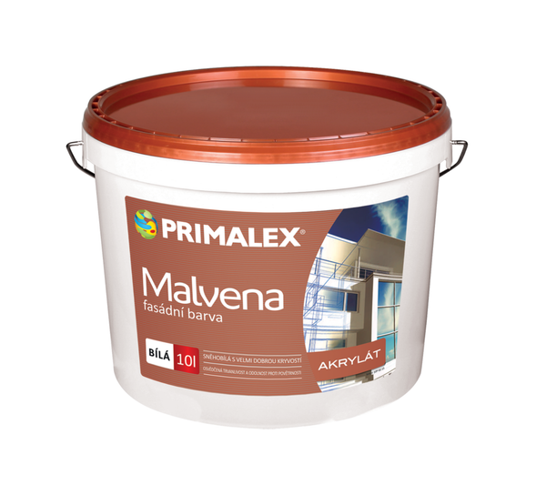 PRIMALEX Malvena biela akrylátová fasádna farba 10 l