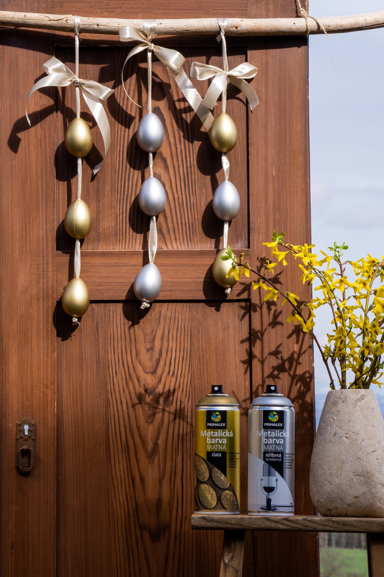 PRIMALEX Rýchloschnúca metalická syntetická farba matná v spreji_ukážka1