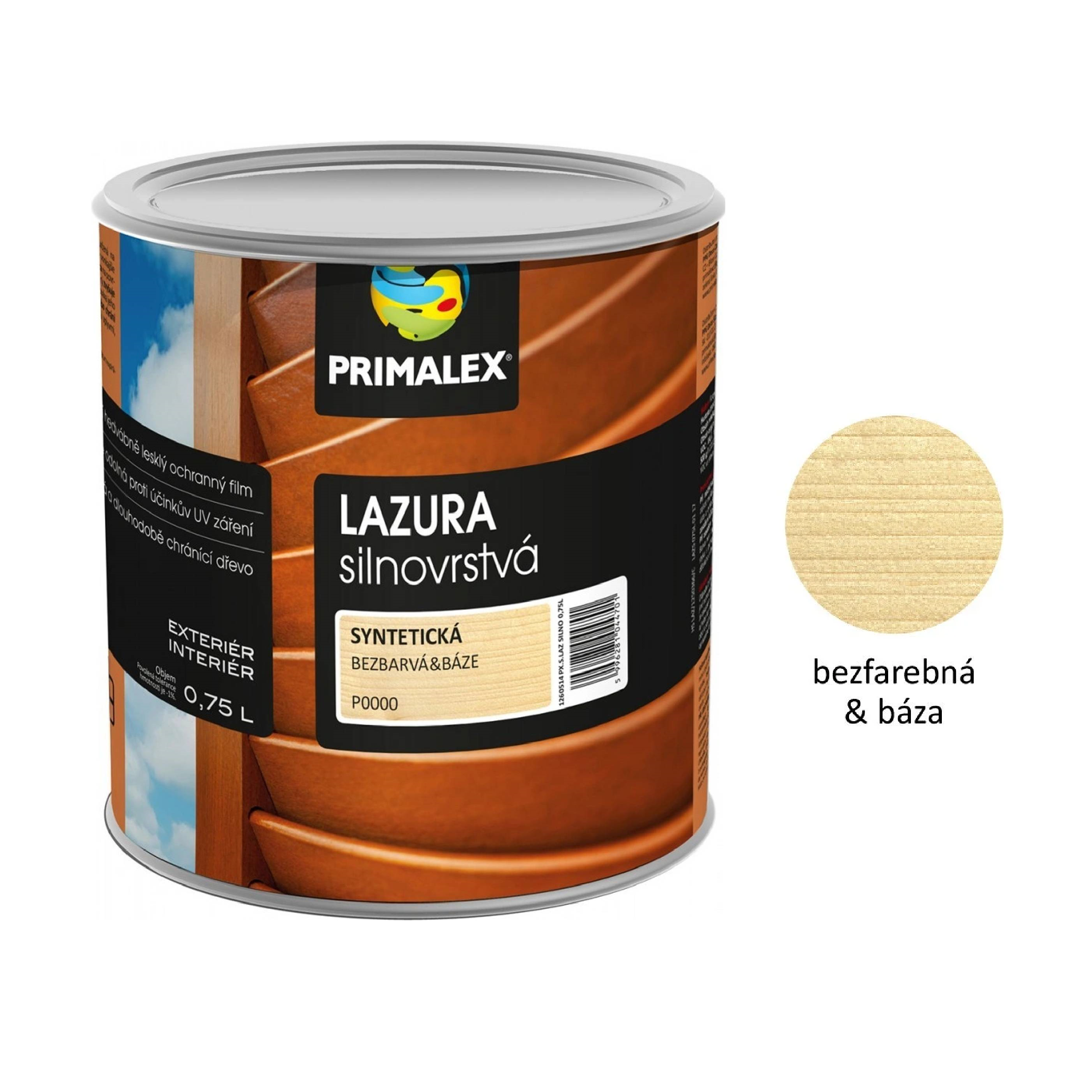 PRIMALEX LAZURA hrubovrstvá lazúra na drevo_biely