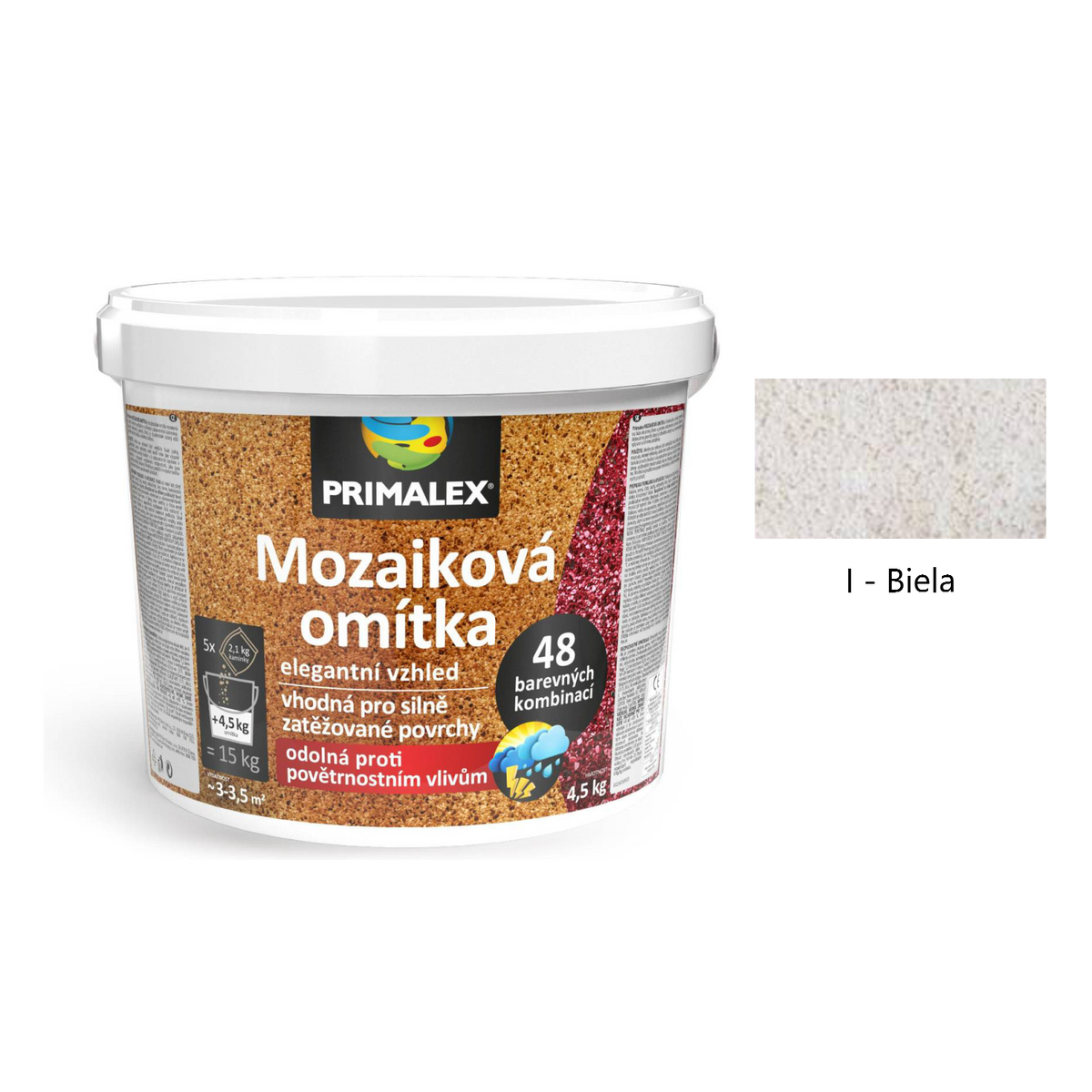 PRIMALEX Mozaiková omietka dekoratívna - H - Svetlá červená