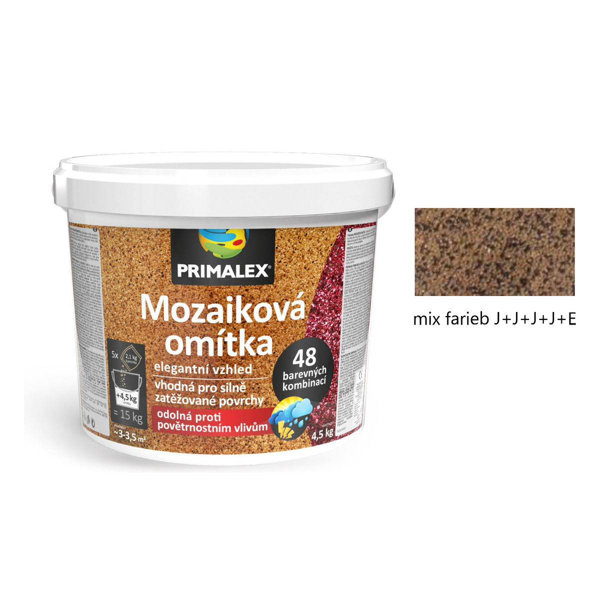 PRIMALEX Mozaiková omietka dekoratívna - mix farieb J+J+J+J+E