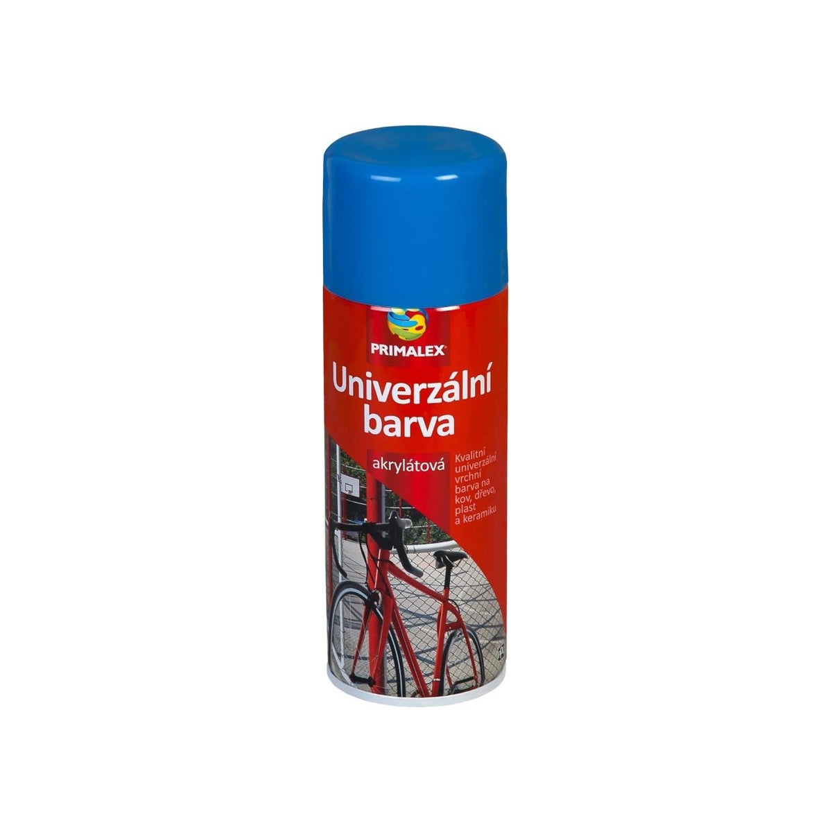 PRIMALEX Rýchloschnúca univerzálna akrylátová farba v spreji 400 ml RAL5010 Modra encianova