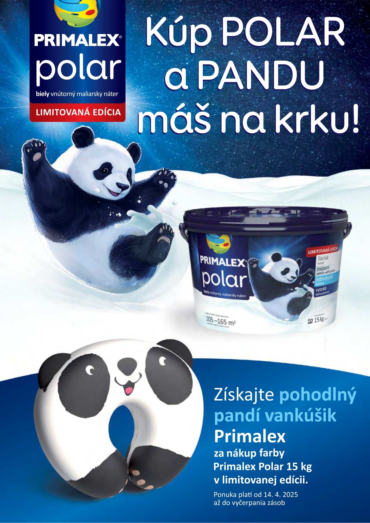 PRIMALEX polar biela interiérová farba 15 kg