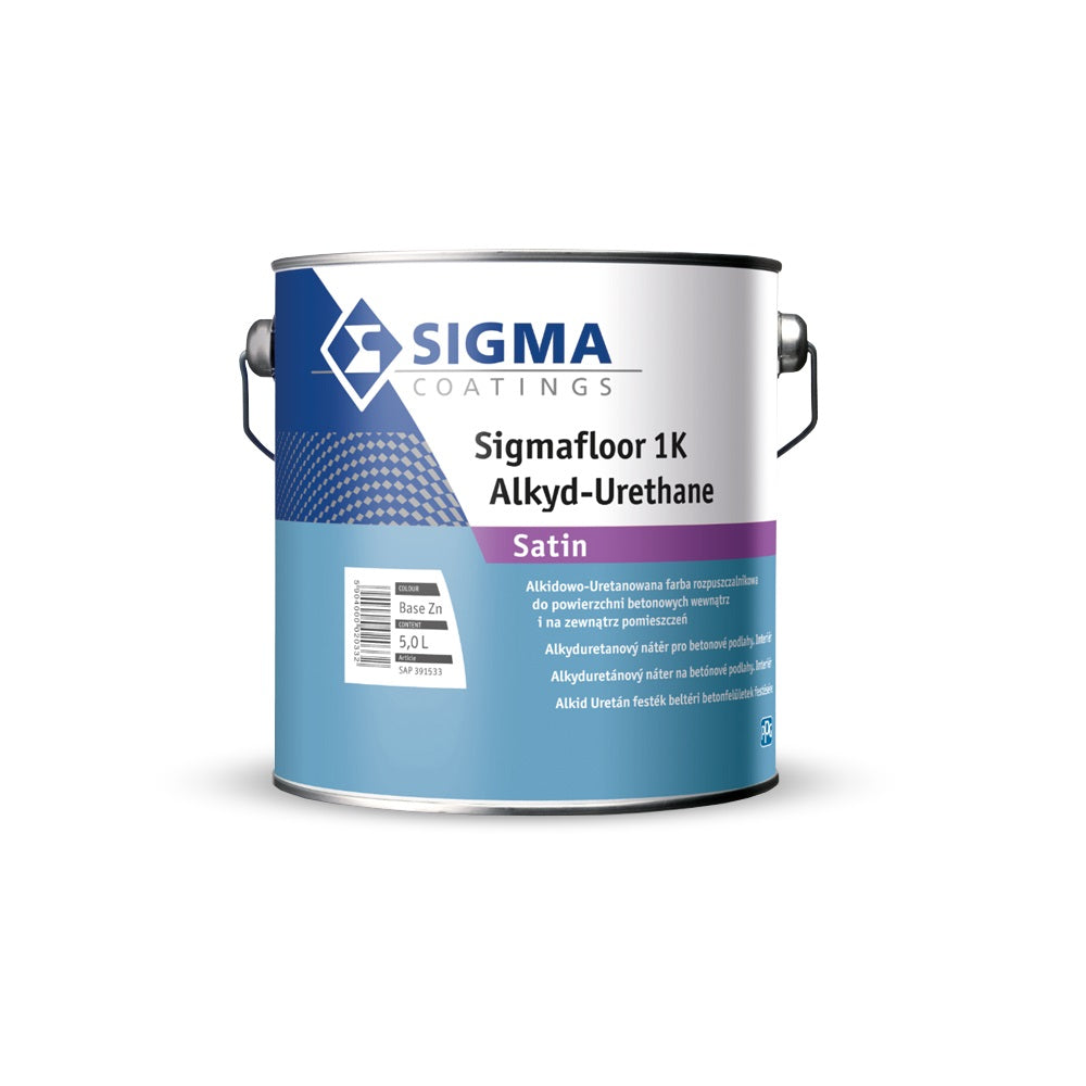 SIGMA Sigmafloor 1K Alkyd - Urethane Alkyduretánový náter na betónové podlahy v interiéri a exteriéri 5 l