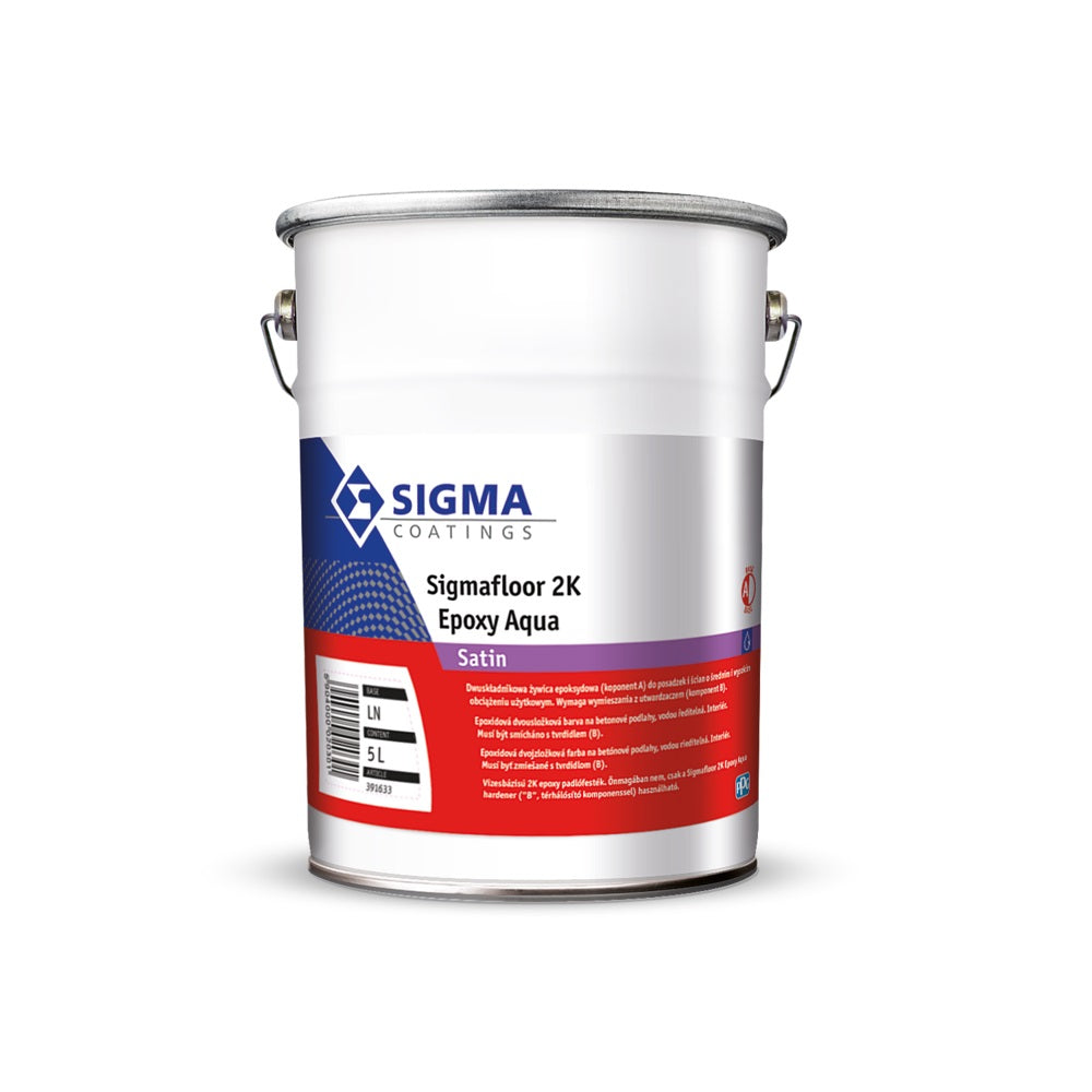 SIGMA Sigmafloor 2K Epoxy Aqua Epoxidový dvojzložkový náter na betónové podlahy v interiéri 10 l