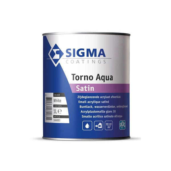 SIGMA Torno Aqua Satin odolný rýchloschnúci náter na kov, drevo a betón