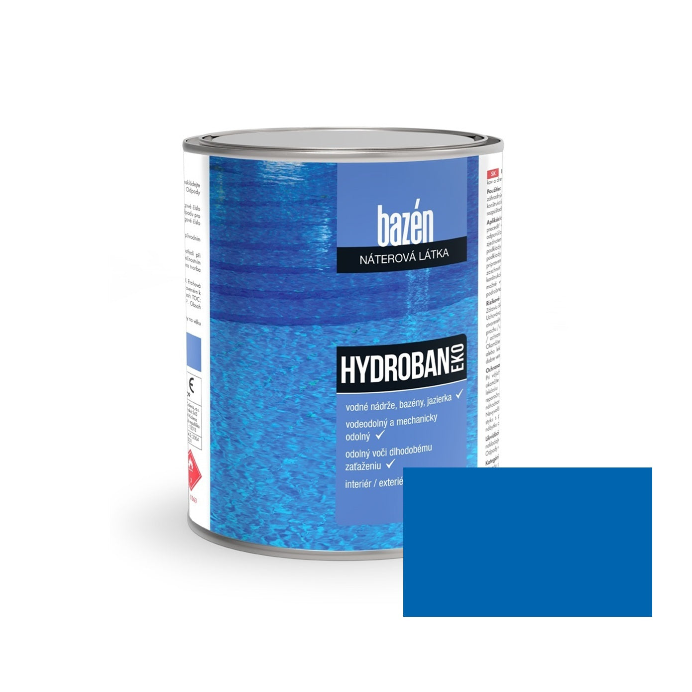 Slovlak HYDROBAN EKO syntetická náterová hmota na bazény_odtieň