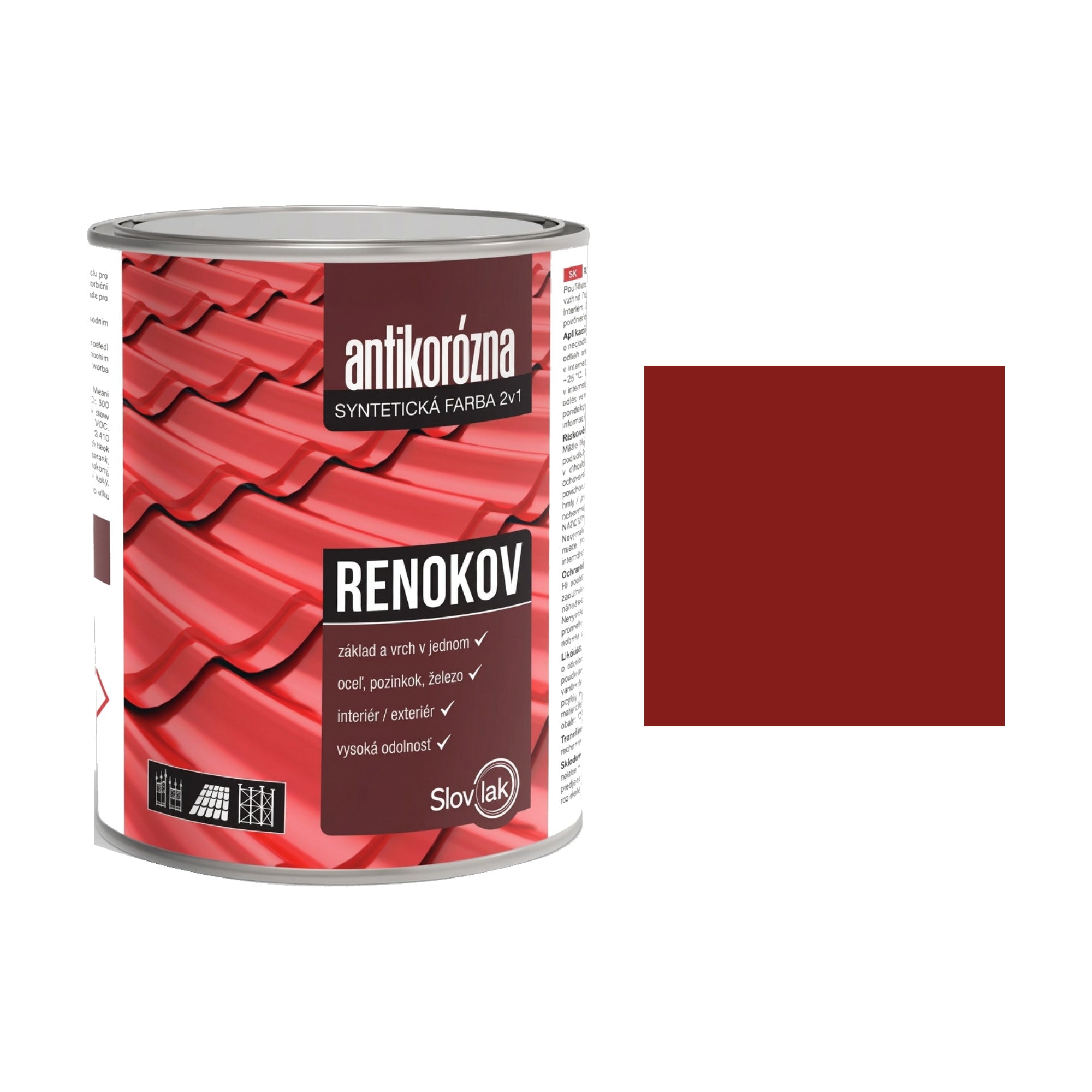 Slovlak RENOKOV 0840 červenohnedý