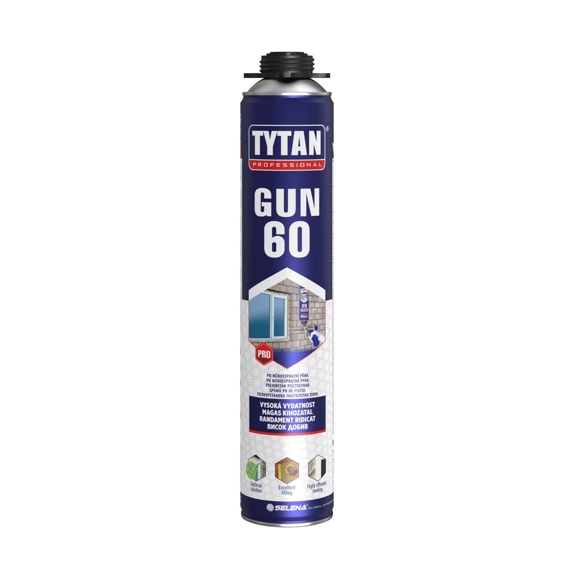 TYTAN GUN 60 montážna nízkoexpanzná PUR pena pištoľová_10049237