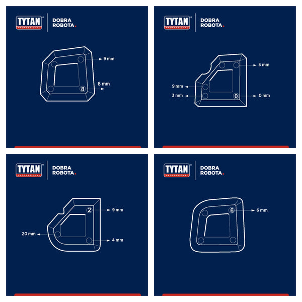 TYTAN JOINT FINGER SET sada 4 tmeliarskych stierok_rozmery