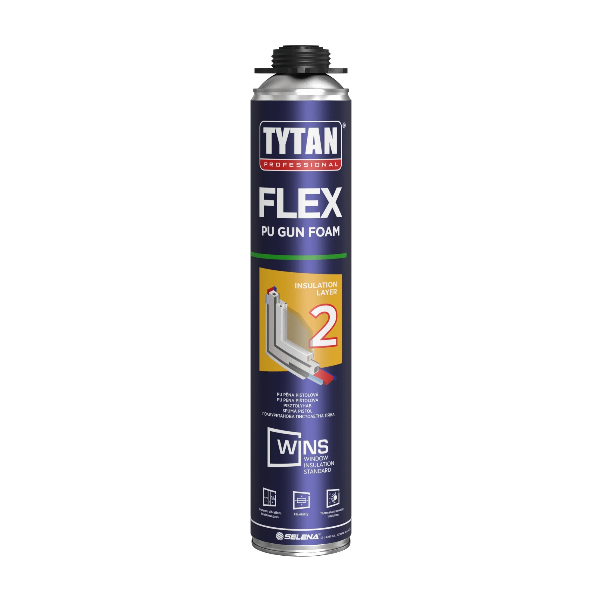 TYTAN WINS FLEX elastická montážna PUR pena pištoľová 750 ml